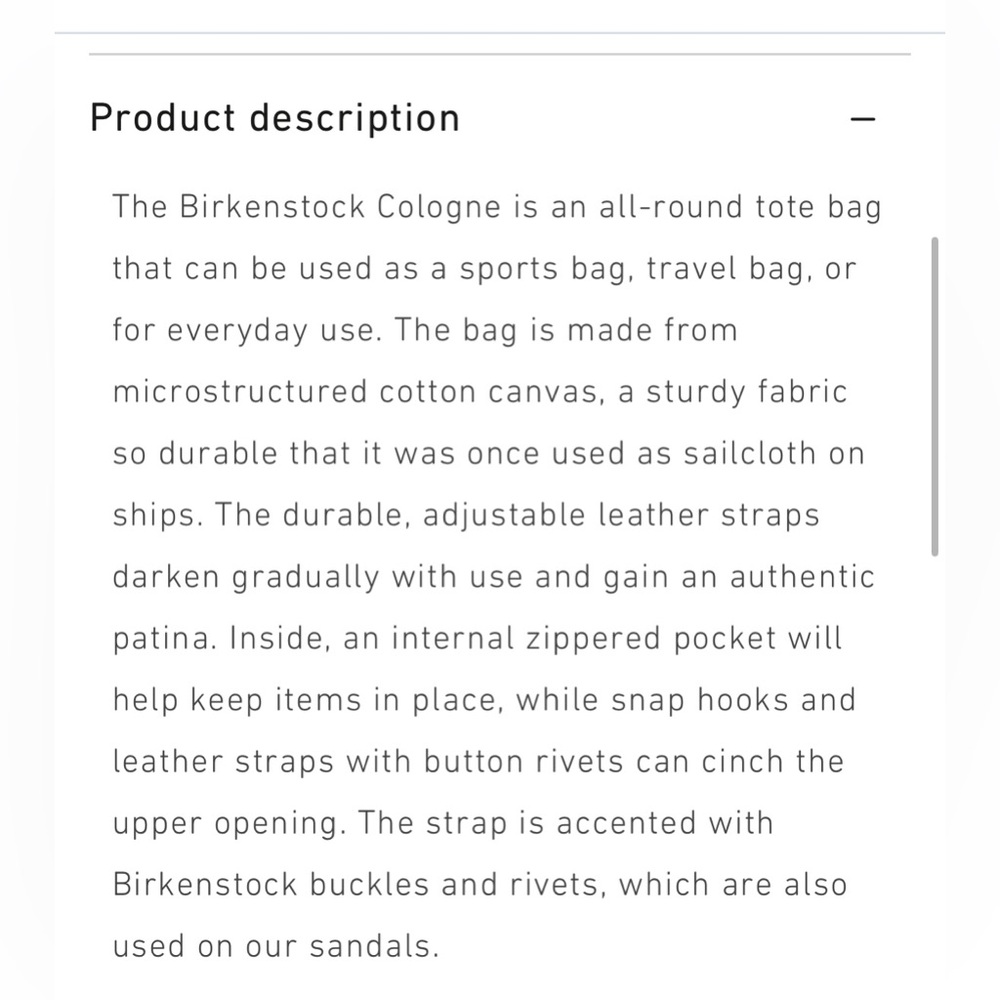 Birkenstock Cologne Tote Bag Olive Green NWT - Picture 7 of 10